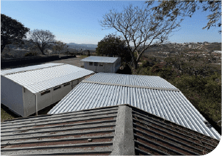 Repairing roofs, toilets, and infrastructure to restore daily dignity.